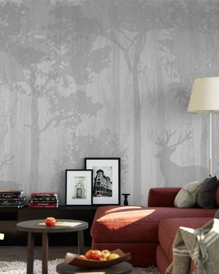 Dirty Deer Rustic Wallpaper