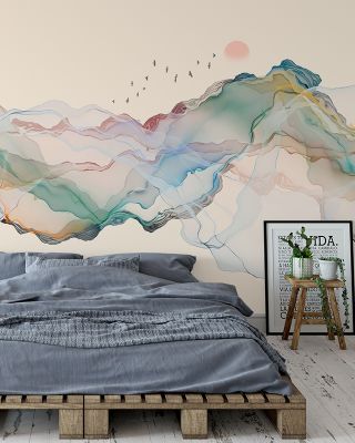 Floating Hills Surreal Landscape Wallpaper
