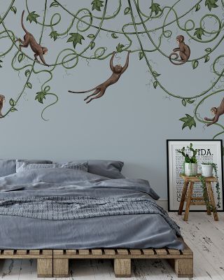 Monkey Jump, Stone Jungle Wallpaper