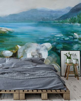 Western Lake Scenic Wallpaper