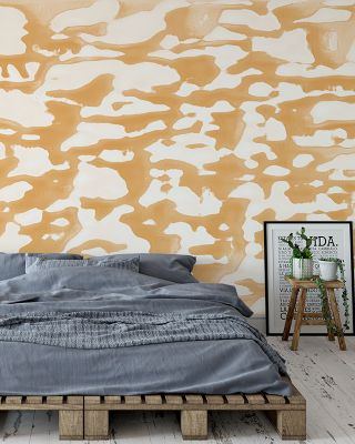 Yellow Topaz Strum Geometric Wallpaper