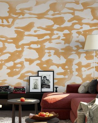 Yellow Topaz Strum Geometric Wallpaper