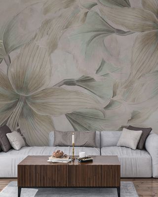 Amarantus Dream Cool Floral Wallpaper