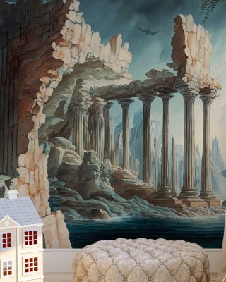 Atlantis Temple Scenic Wallpaper