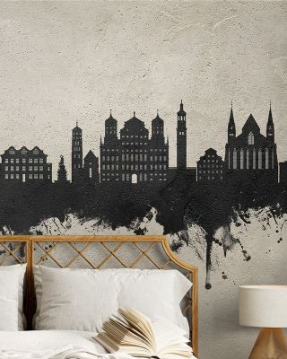 Augsburg Germany Skyline Concrete Wallpaper
