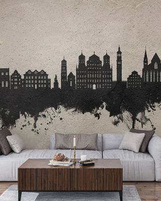 Augsburg Germany Skyline Concrete Wallpaper