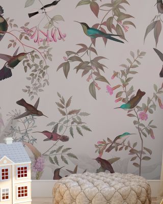 Birds Everywhere Scenic Wallpaper