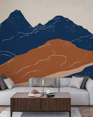 Blue Peruvian Trails Scenic Wallpaper
