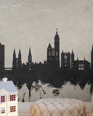 Braunschweig Germany Skyline Concrete Wallpaper