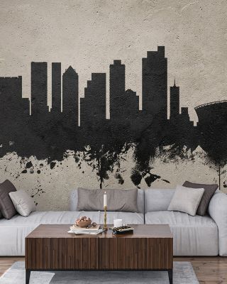 Cape Town Skyline Concrete Wallpaper
