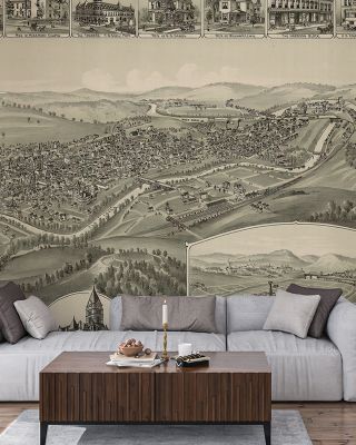 Clarksburg 1897 Scenic Wallpaper
