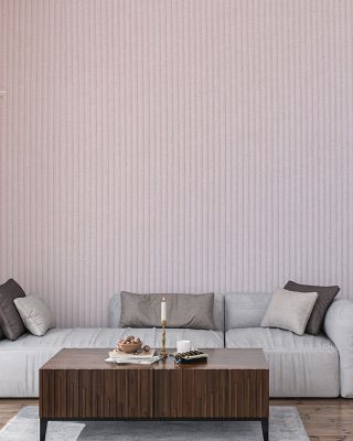 Corduroy Stripes Scenic Wallpaper