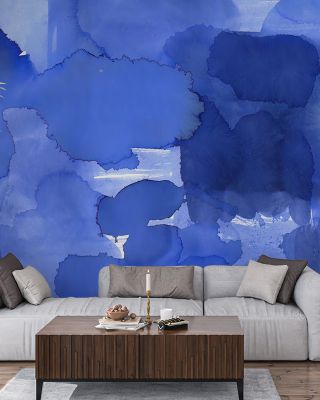 Denim Cloud Dense Scenic Wallpaper