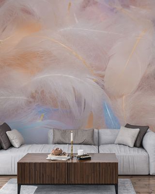 Feathers in Disguise Floral Wallpaper