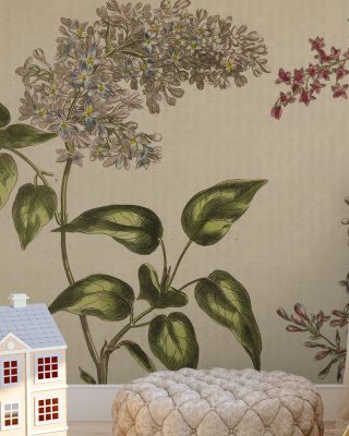 Herbal Botanical I Floral Wallpaper