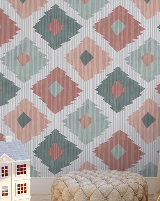 Ikat Pattern V Abstract Wallpaper