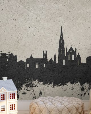 Limerick Ireland Skyline Concrete Wallpaper