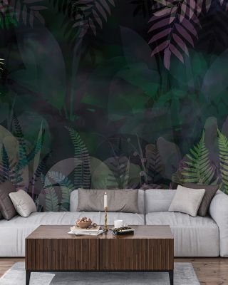Liquid Tropic Floral Wallpaper