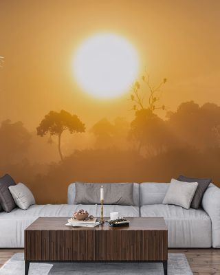 Masai Mara Sunrise Scenic Wallpaper