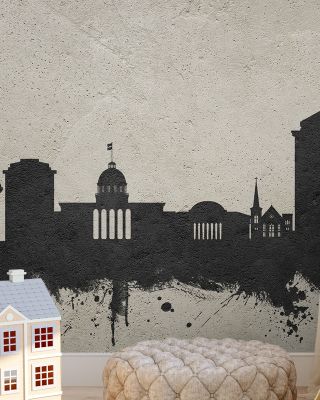 Montgomery Alabama Skyline Concrete Wallpaper