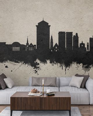 Montgomery Alabama Skyline Concrete Wallpaper