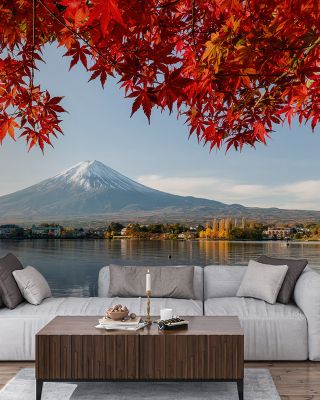 Mount Fuji Fall Scenic Wallpaper