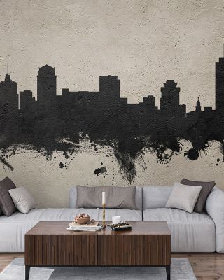 Nashville Tennessee Skyline Concrete Wallpaper