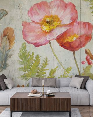 Natural Flora V Botanical Wallpaper