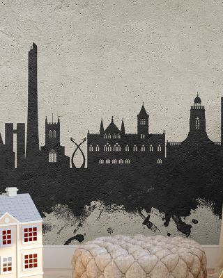Northampton England Skyline Concrete Wallpaper