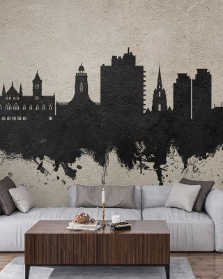 Northampton England Skyline Concrete Wallpaper