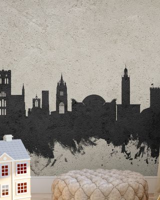 Norwich England Skyline Concrete Wallpaper
