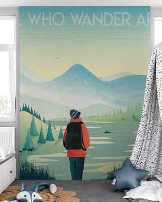 Not All Who Wander Are Lost Inspirational Wallpaper