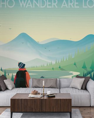Not All Who Wander Are Lost Inspirational Wallpaper