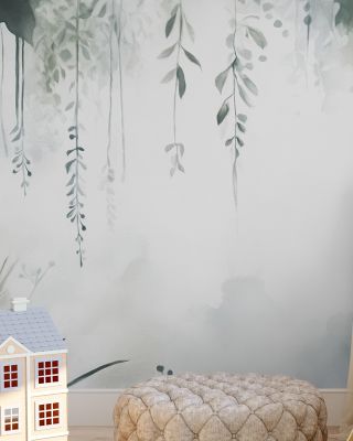 Painterly Hanging Gardens Soft Wallpaper