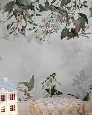 Paradise View Chilly Green Scenic Wallpaper