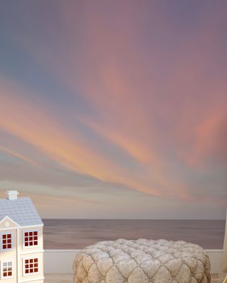 Pink Sky At Night Scenic Wallpaper