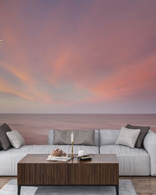 Pink Sky At Night Scenic Wallpaper