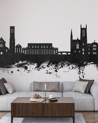 Royal Leamington Spa England Black & White Wallpaper