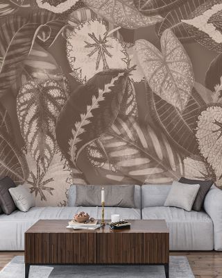 Secret Leaves Abstract Wallpaper