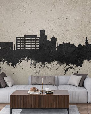 Solihull England Skyline Concrete Wallpaper