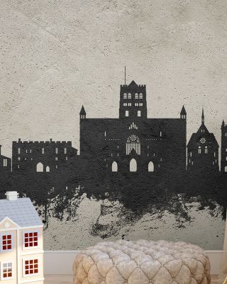St Albans England Skyline Concrete Wallpaper