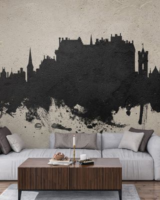 Stirling Scotland Skyline Concrete Wallpaper