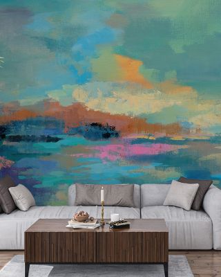 Summer Seaside Sketches Coastal Wallpaper