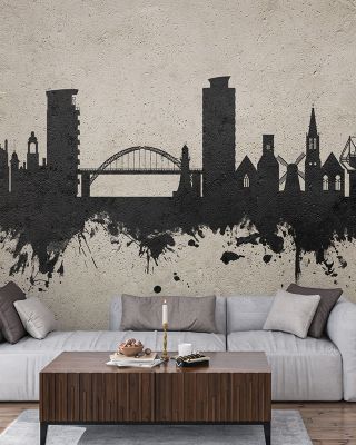 Sunderland England Skyline Concrete Wallpaper