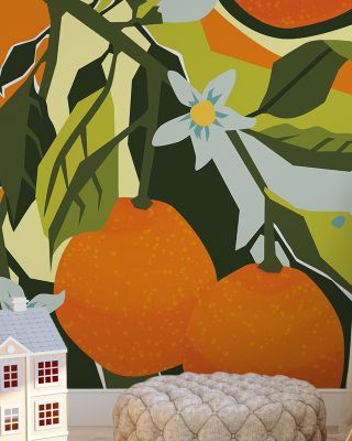 Sweet and Sour Clementine Fruit Wallpaper