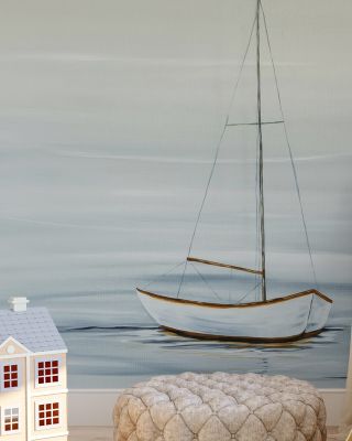 Two Sails Nautical Wallpaper