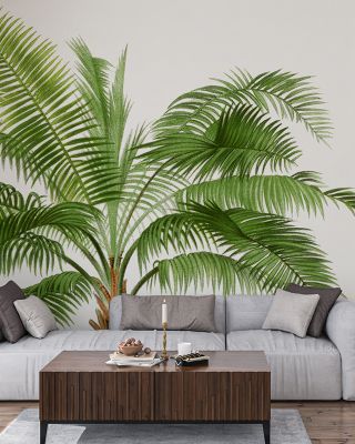 Vintage Palm Tree II Tropical Wallpaper