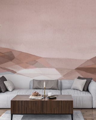 Warm Geo Abstract Wallpaper
