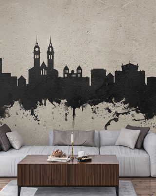 Wintherthur Switzerland Skyline Concrete Wallpaper