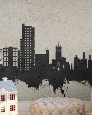 Wolverhampton England Skyline Concrete Wallpaper